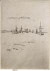 JAMES A. M. WHISTLER Group of 6 etchings from the Jubilee or Naval Review Set.